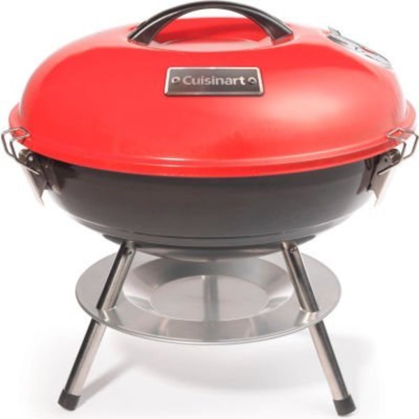 Almo Fulfillment Services Llc Cuisinart 14" Portable Charcoal Grill, Red/Black CCG-190RB